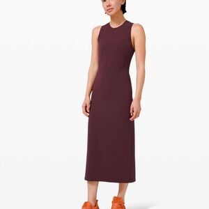 Lululemon All Aligned Midi Dress Cassis